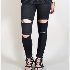 GadoGado Wear black denim jeggings